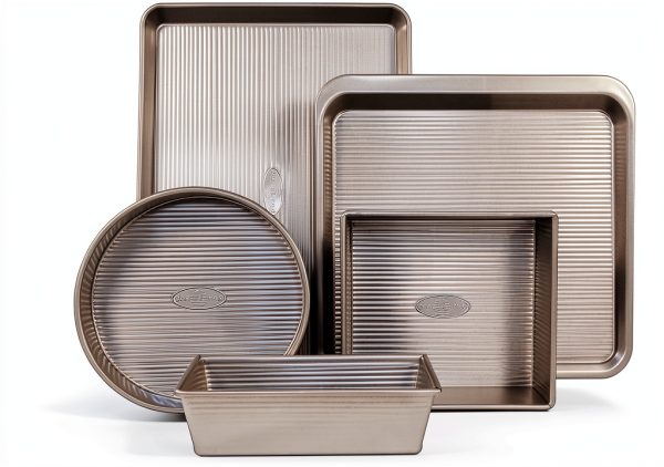 USA Pan Bakeware Set Aluminized Steel Nonstick Kitchen-0