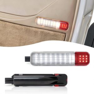 Yumfugu Waterproof Car Door Courtesy Lights White Red-0