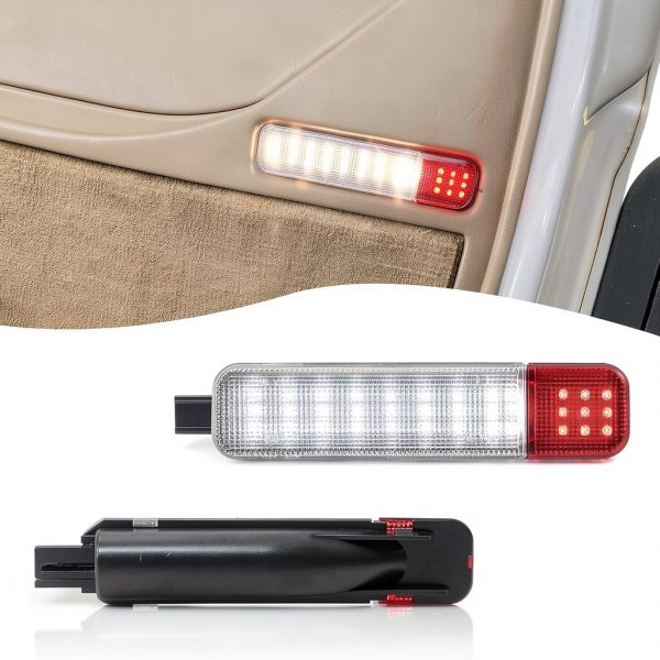 Yumfugu Waterproof Car Door Courtesy Lights White Red-0