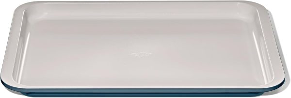 OXO Half Sheet Pan Ceramic Nonstick Bakeware Storm Blue-0