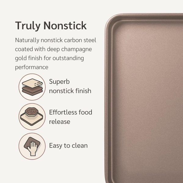 HAPPIELS Baking Sheet Carbon Steel Non-Stick 2-Pack-1