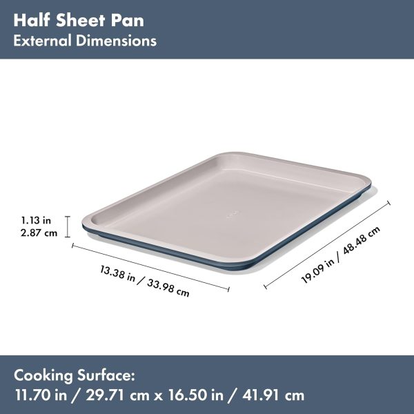 OXO Half Sheet Pan Ceramic Nonstick Bakeware Storm Blue-6