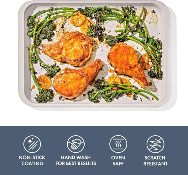 OXO Half Sheet Pan Ceramic Nonstick Bakeware Storm Blue-1