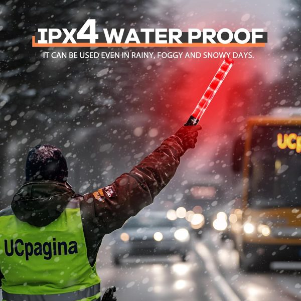 Traffic Wand by SIMAZO 21 Inch Red Flashing Baton-3