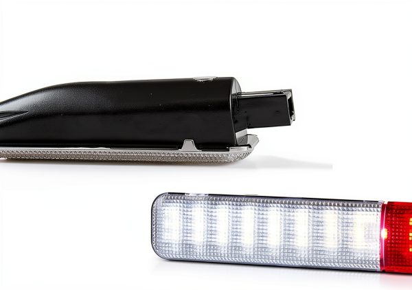 Yumfugu Waterproof Car Door Courtesy Lights White Red-5