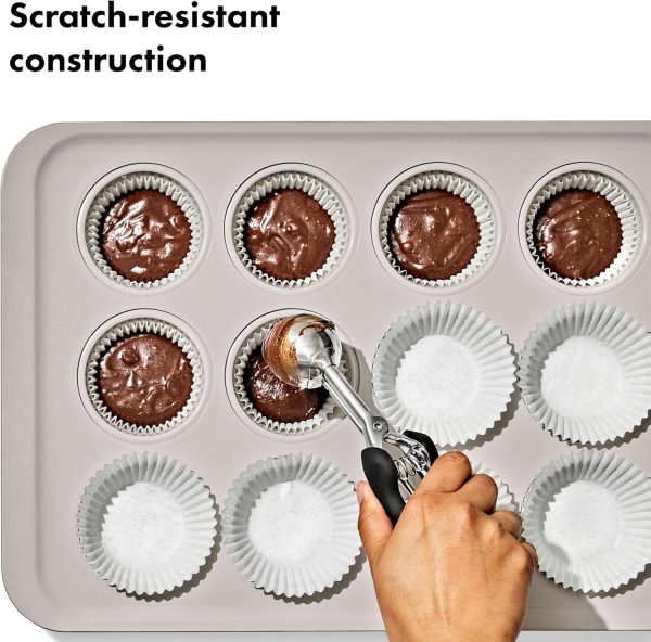 OXO Muffin Pan Ceramic Nonstick Bakeware Storm Blue-2