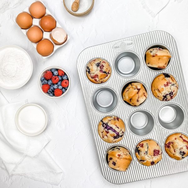 USA Pan Bakeware Set Aluminized Steel Nonstick 6 Piece-2