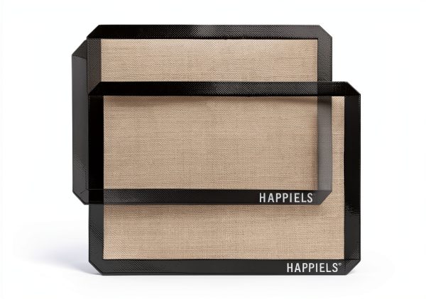 HAPPIELS Silicone Baking Mats Nonstick Durable 15 Inch 2-0