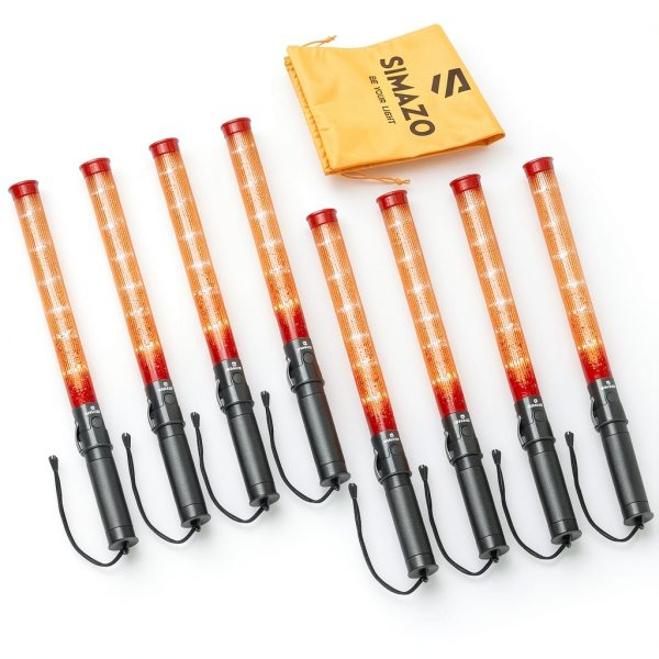 SIMAZO Red Traffic Wand 6 Pack LED Lights-0