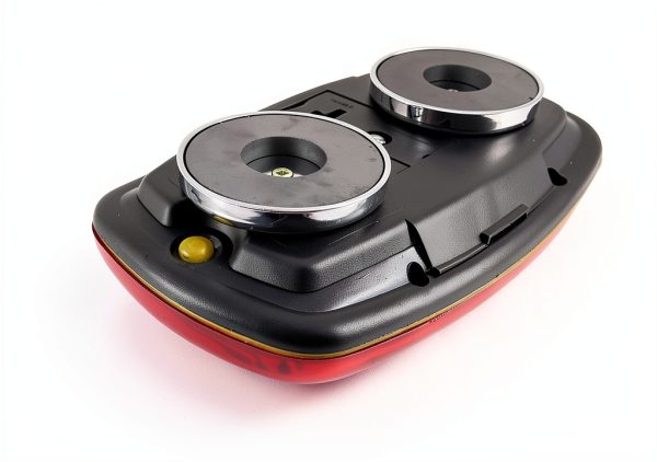 Custer Products Red Dual-Function Warning Light 12W Ultra-Low Profile-2
