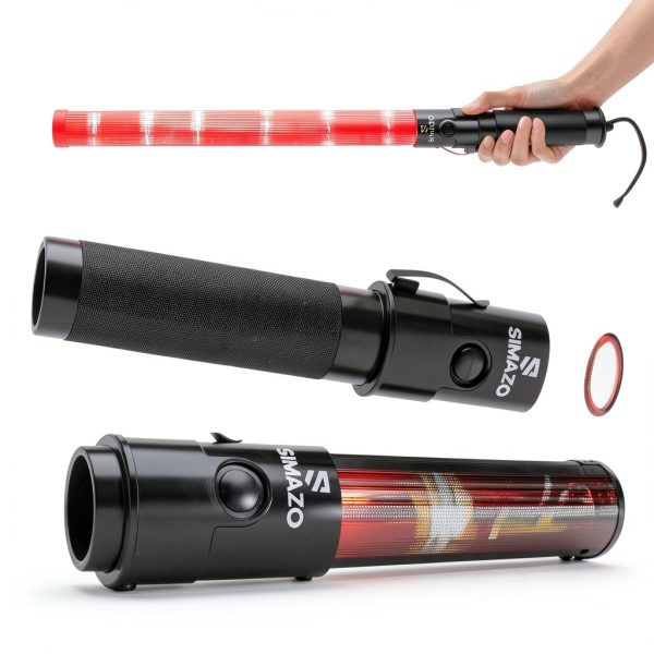 SIMAZO LED Traffic Wand Red 21 Inch Waterproof-6