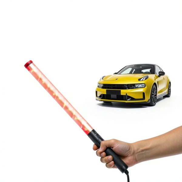 RoadHero 21 Inch Red Traffic Wand Highly Visible ABS Light with 6 LEDs-1