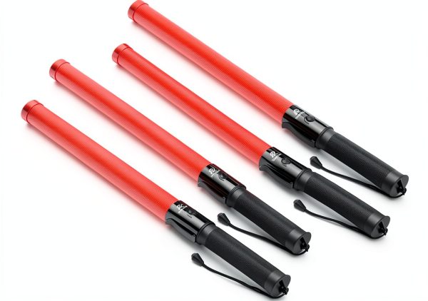 RoadHero 21 Inch Red Traffic Wand Highly Visible ABS Light with 6 LEDs-7