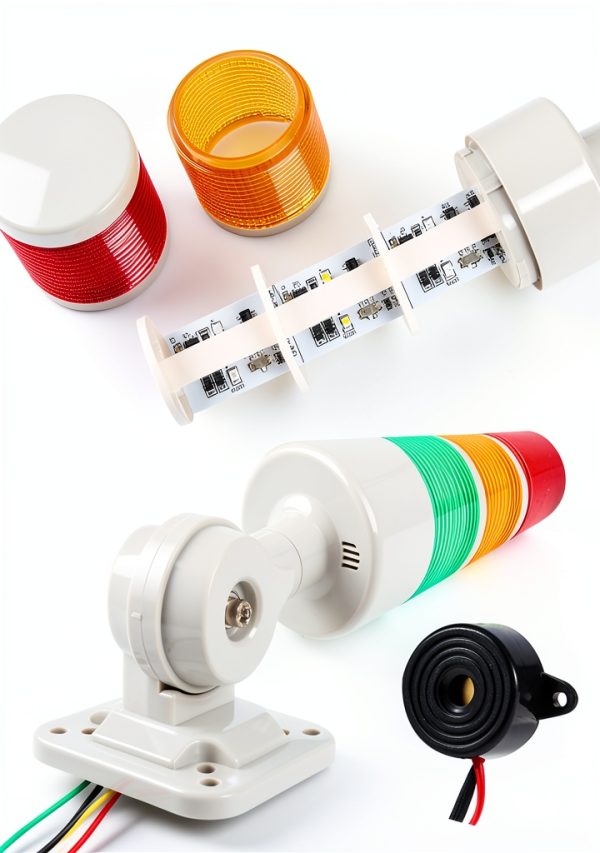 LUBAN LED Warning Light 4‑Layer with Buzzer Multi‑Color DC 12‑24V-3