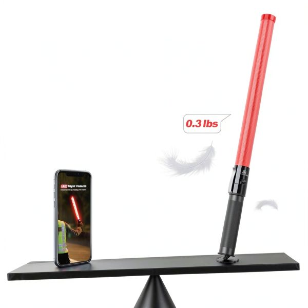 RoadHero 21 Inch Red Traffic Wand Highly Visible ABS Light with 6 LEDs-3