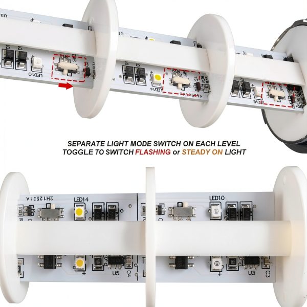 LUBAN Industrial Tower Light XHD03-3C 110V 3-Layer with Buzzer-2