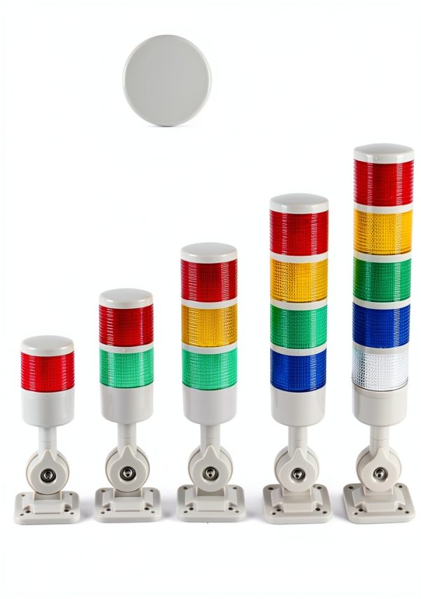 LUBAN LED Warning Light 4‑Layer with Buzzer Multi‑Color DC 12‑24V-1