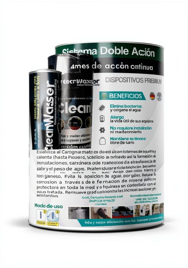 CleanWasser Dual Action Water Disinfectant Anti‑Tartar 4‑Month-5