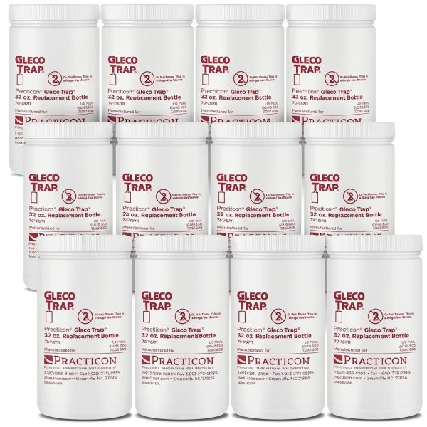 Gleco Trap 32 oz Bottles for Clay & Plaster Sink Trap – Pack of 12-0