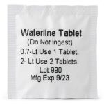 102101 Dental Waterline Cleaner Tablets 60/Pk 750 mL Comparable to BluTab BT50-0