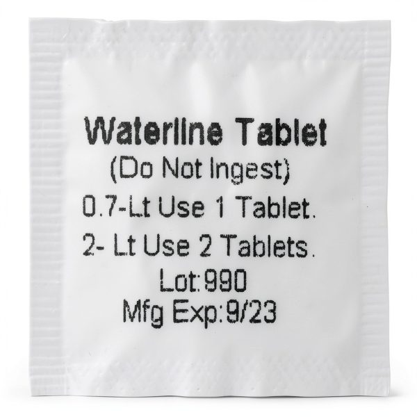 102101 Dental Waterline Cleaner Tablets 60/Pk 750 mL Comparable to BluTab BT50-0