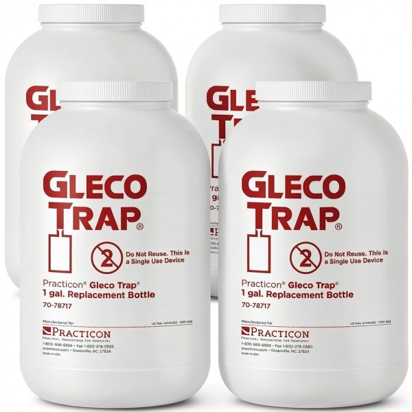 Practicon 7078717 Gallon Gleco Trap Replacement Bottle, Pack of 4-0